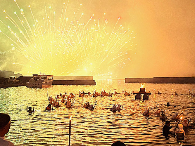大夜泳に参加した海女目線の映像公開